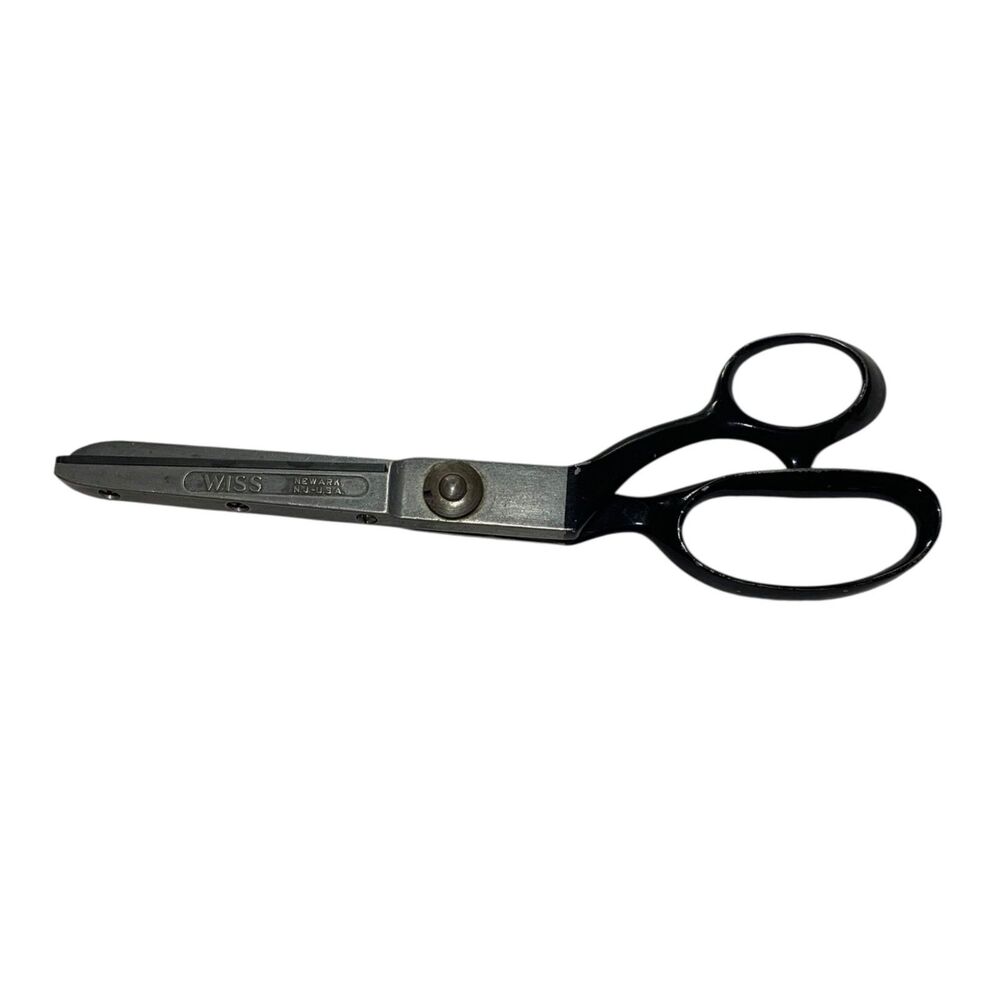 Vintage 1930s Wiss Model A Industrial Pinking Shears Newark NJ USA Sewing
